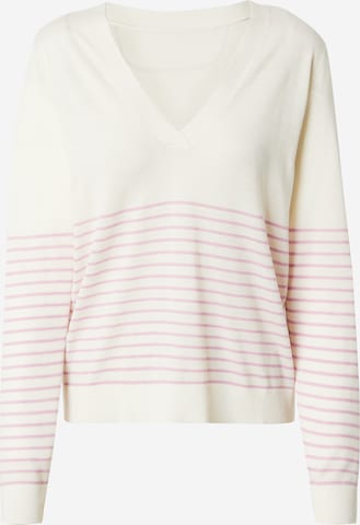 VILA Sweater 'ABELLA' in White: front