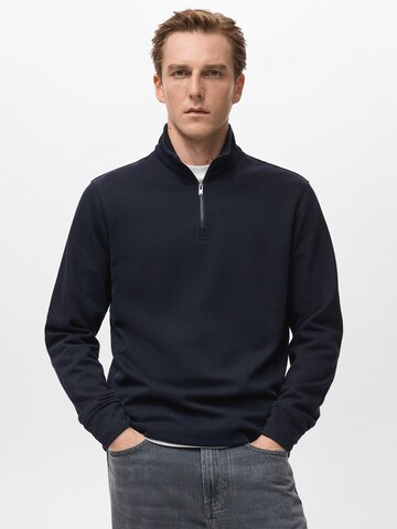 MANGO MAN Sweatshirt 'Shangai' in Blau: Vorderseite