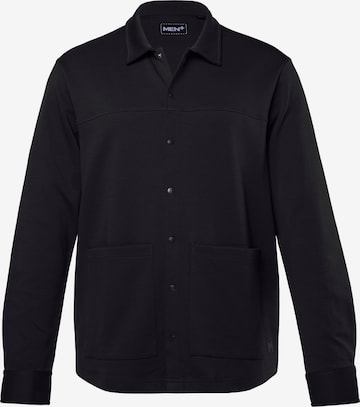 Coupe regular Chemise Men Plus en noir : devant