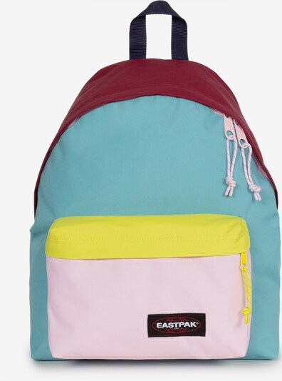 EASTPAK Ruksak 'PADDED PAK'R' u šampanjac / tirkiz / limeta zelena / trešnja crvena / crna, Pregled proizvoda
