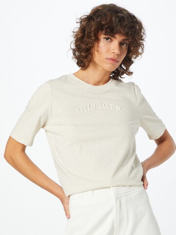 TOMMY HILFIGER T-Shirt in Beige: predná strana