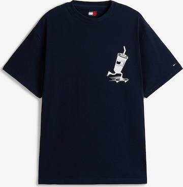 T-Shirt Tommy Jeans en bleu : devant