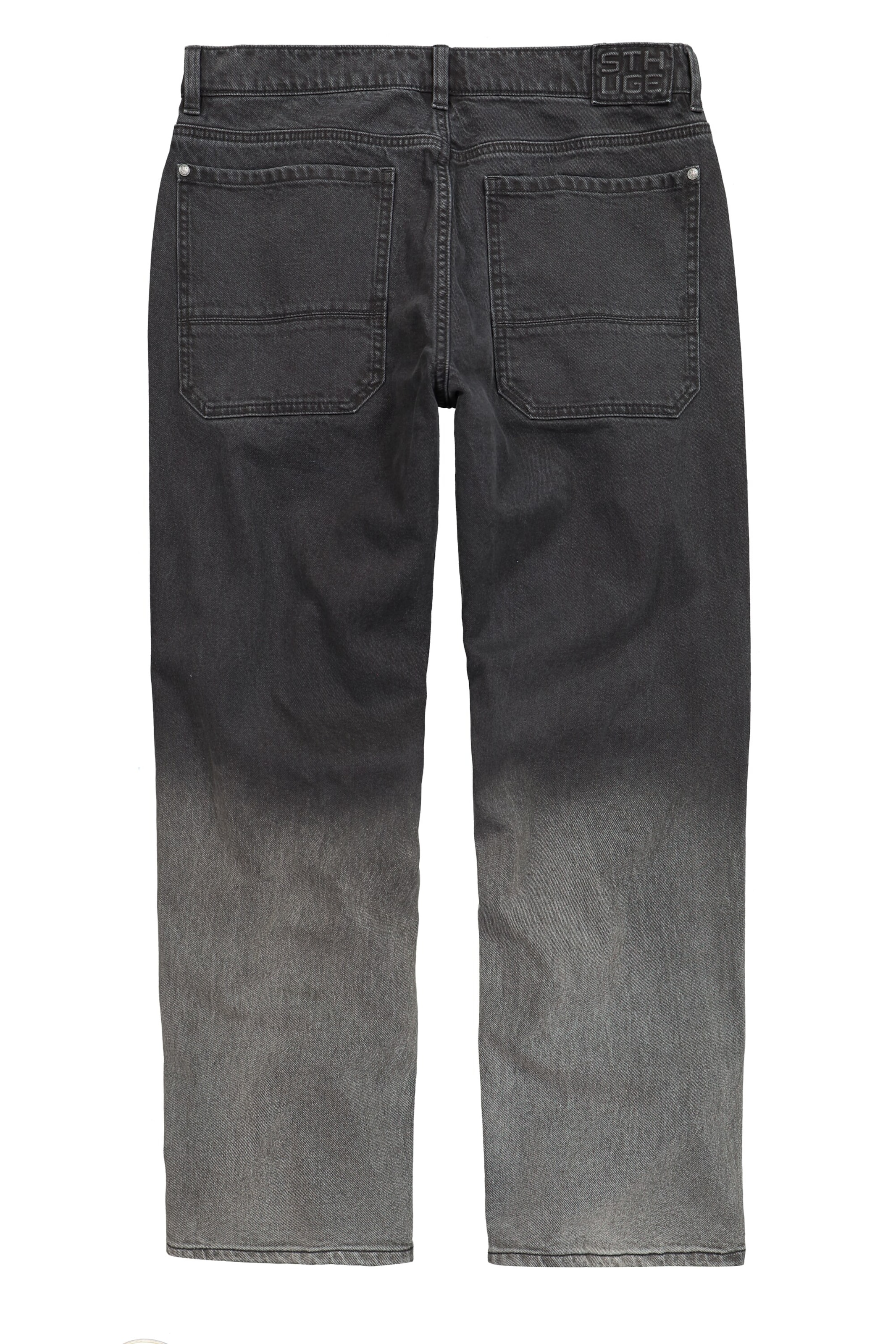 STHUGE Wide leg Jeans in Zwart