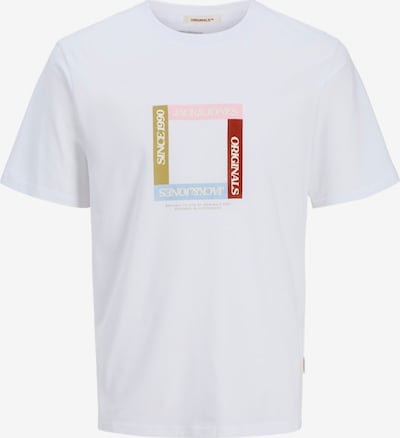 JACK & JONES T-Krekls, krāsa - olīvzaļš / rožkrāsas / sarkans / balts, Preces skats