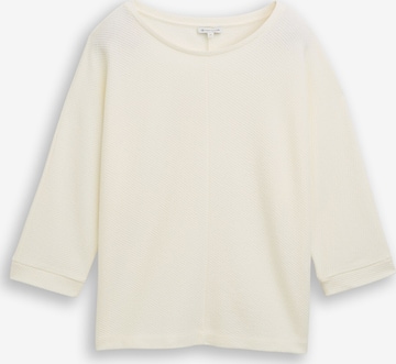 T-shirt TOM TAILOR en blanc : devant