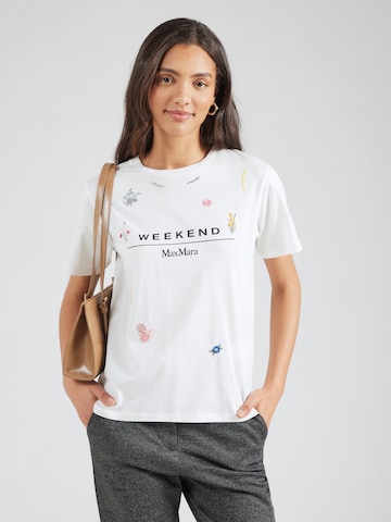 T-shirt 'OLGA' Weekend Max Mara en blanc : devant