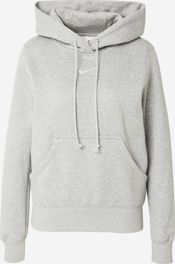 Nike Sportswear Sweatshirt 'Phoenix Fleece' em acinzentado / branco, Vista do produto