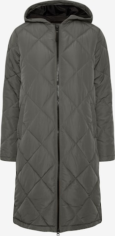 Oxmo Between-Seasons Coat 'Stanca' in Grey: front