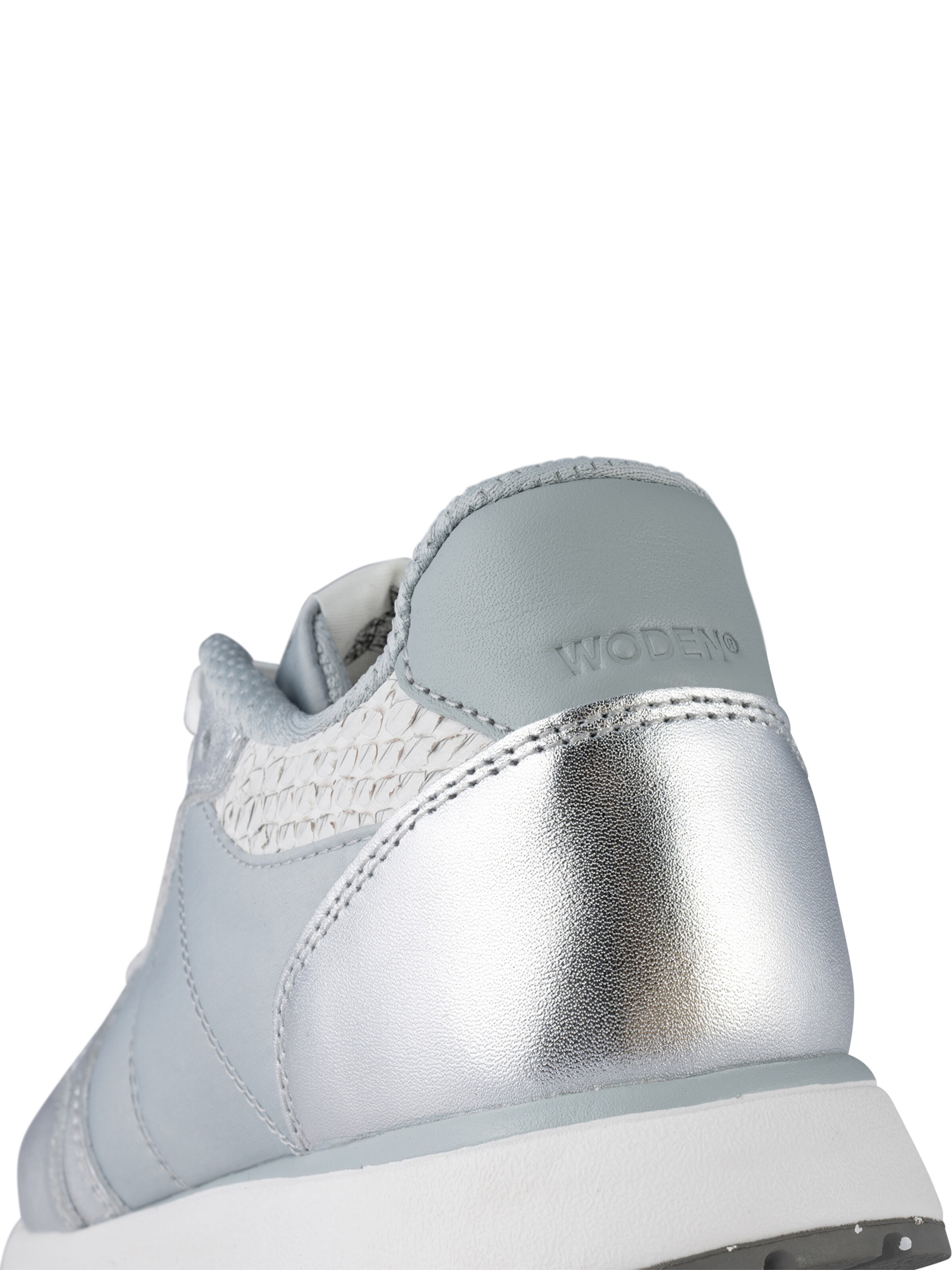 WODEN Sneakers laag 'Ronja' in Zilver