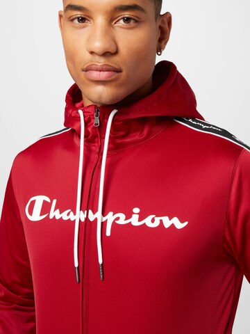 Champion Authentic Athletic Apparel Zip-Up Hoodie in Red