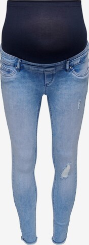 Only Maternity Skinny Jeans 'Blush' in Blauw