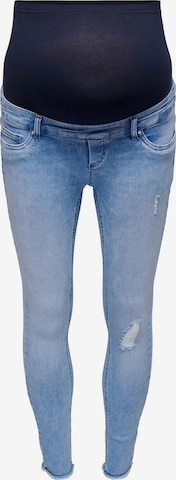 Only Maternity Skinny Jeans 'Blush' in Blue