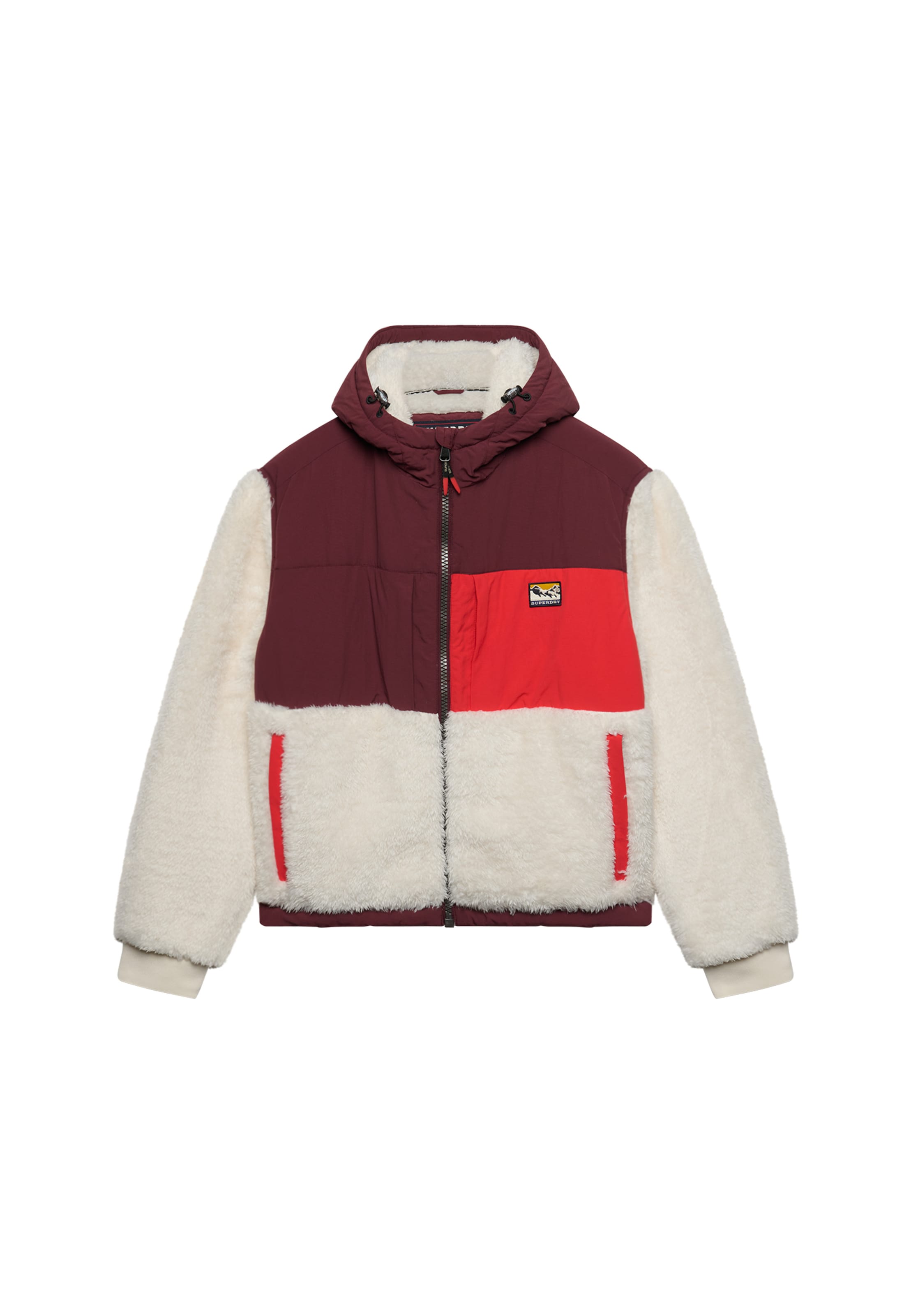 Superdry & CoPrijelazna jakna - bijela boja: prednji dio