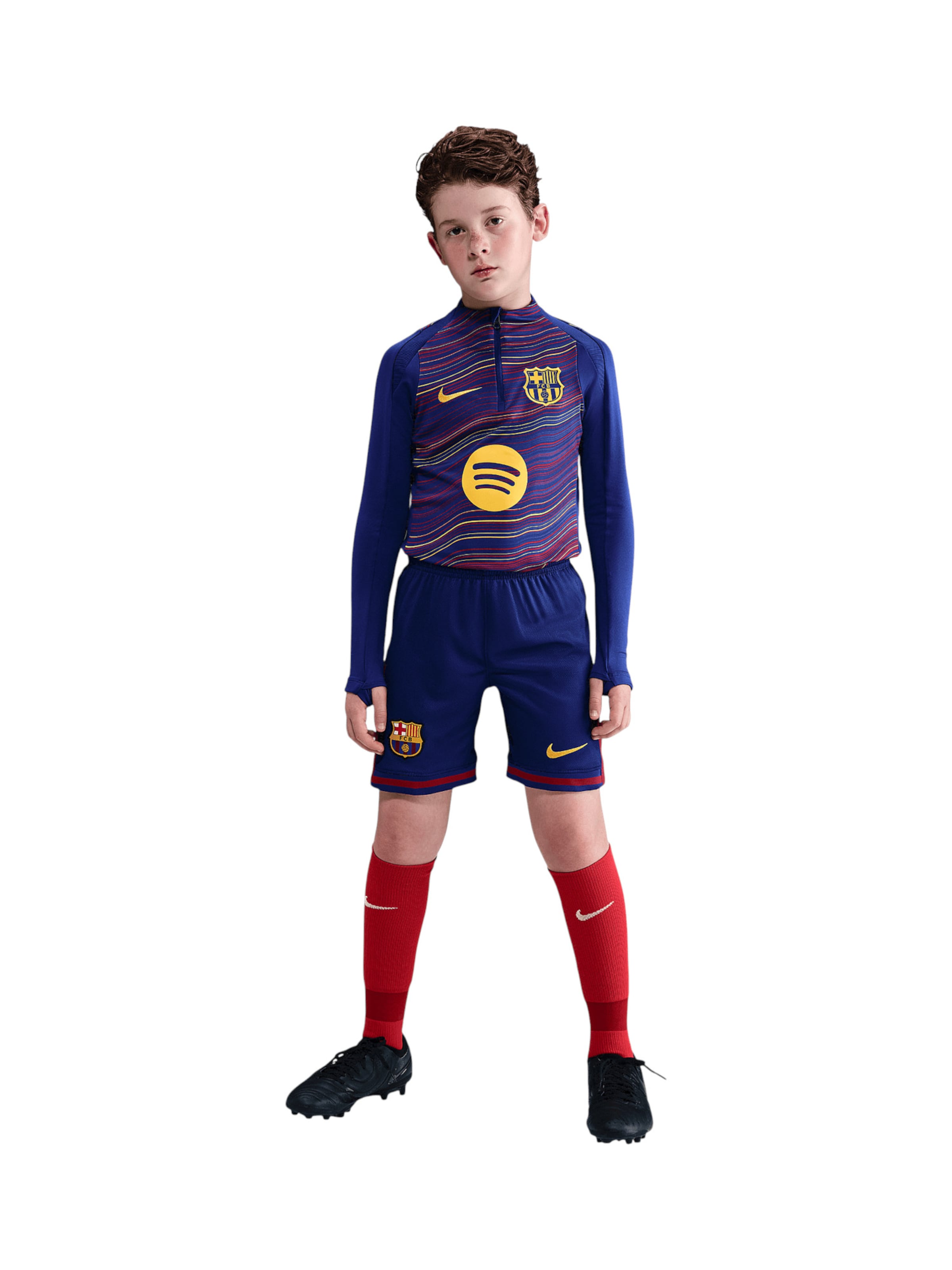 NIKE Szabványos Sportnadrágok - kék: elől