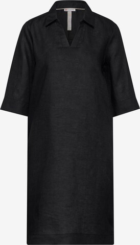 STREET ONE Shirt Dress in Black: front