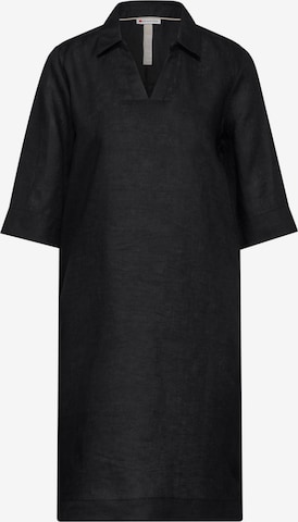 STREET ONE Shirt Dress in Black: front