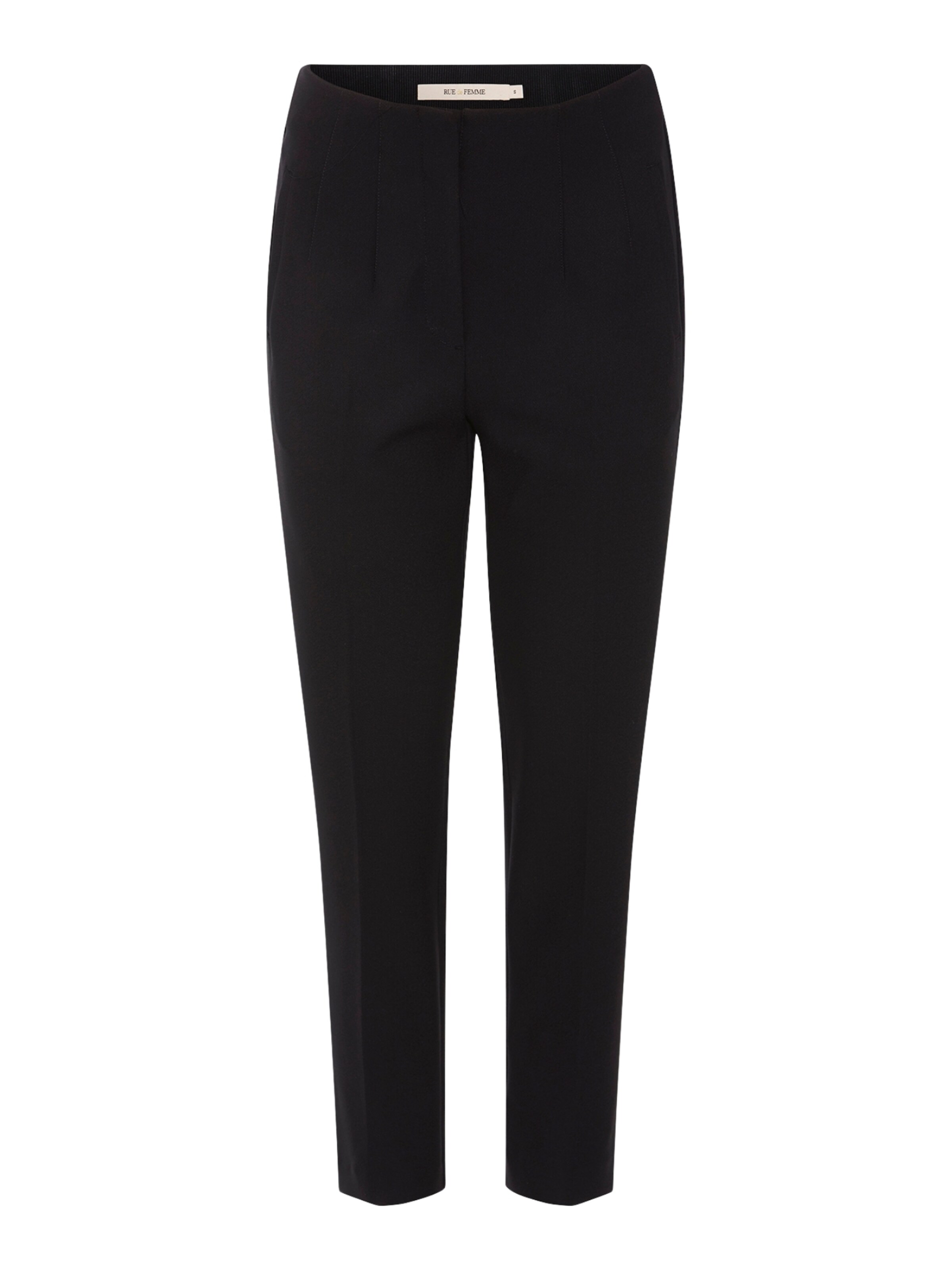 RUE de FEMME Regular Broek ' 6801RDFComfyOlana ' in Zwart: voorkant