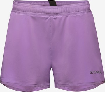 GORE WEAR Regular Workout Pants 'Concurve' in Purple: front