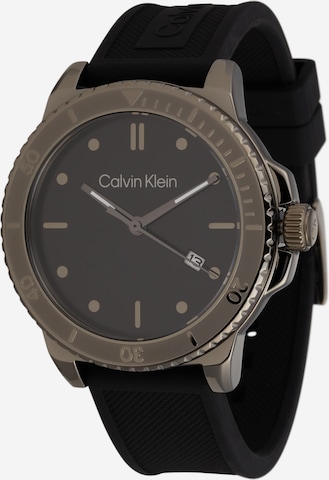 juoda Calvin Klein Analoginis (įprasto dizaino) laikrodis: priekis