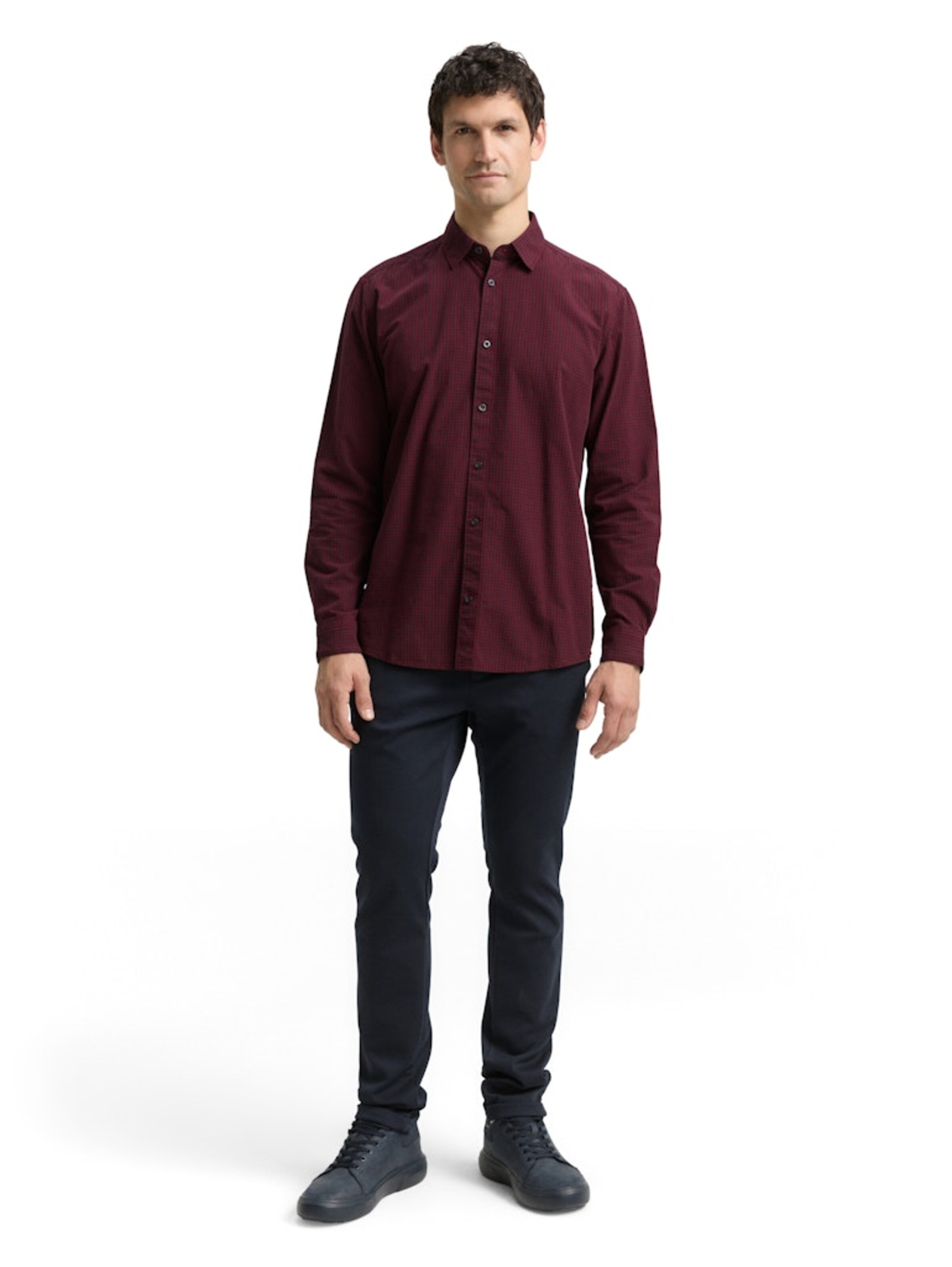 TOM TAILOR Tavaline suurus Triiksärk, värv punane