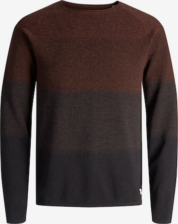 JACK & JONES Regular fit Trui 'Hill' in Bruin: voorkant