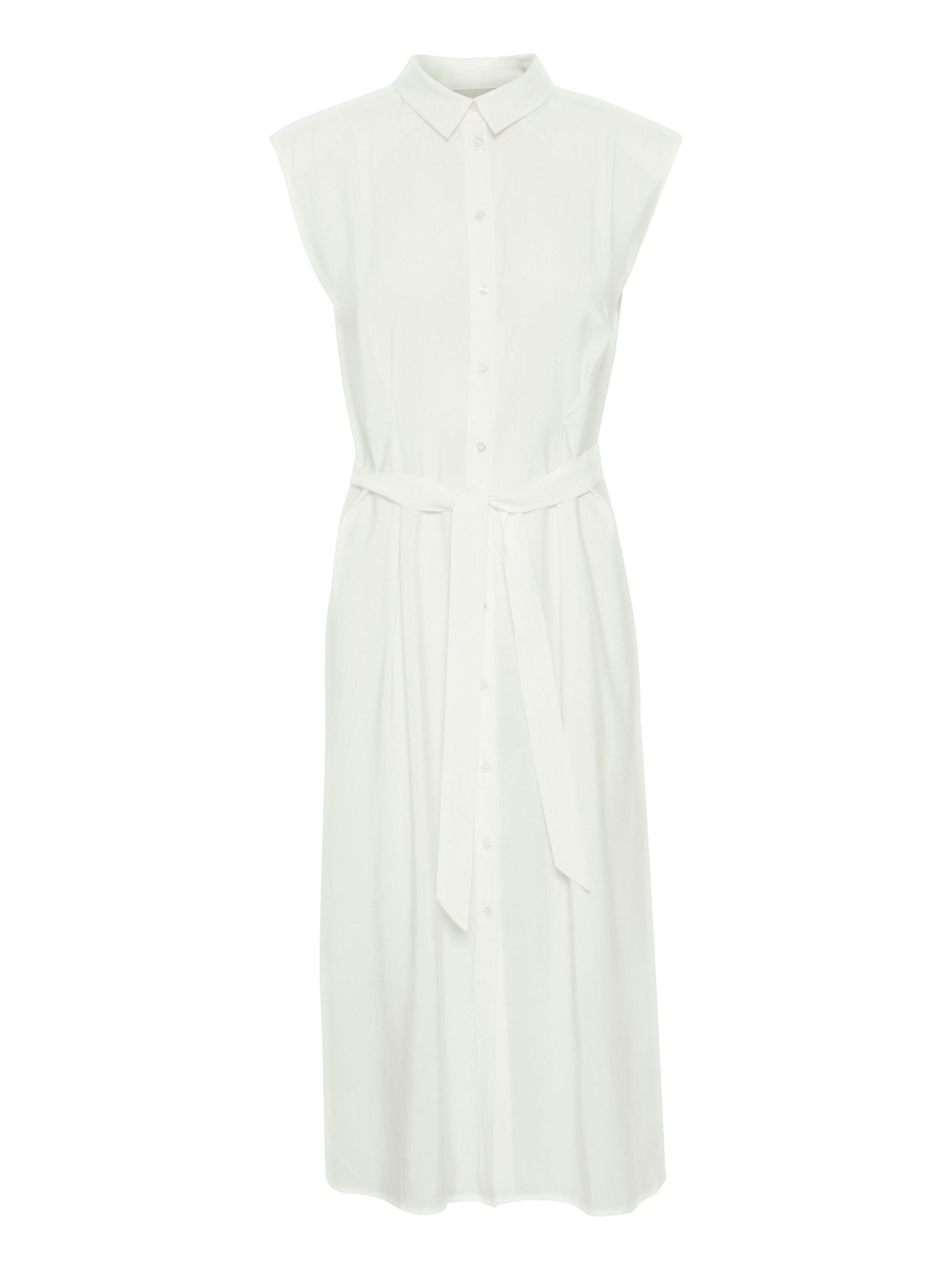 ICHI Blusekjole 'Cinoma' i hvid: forside