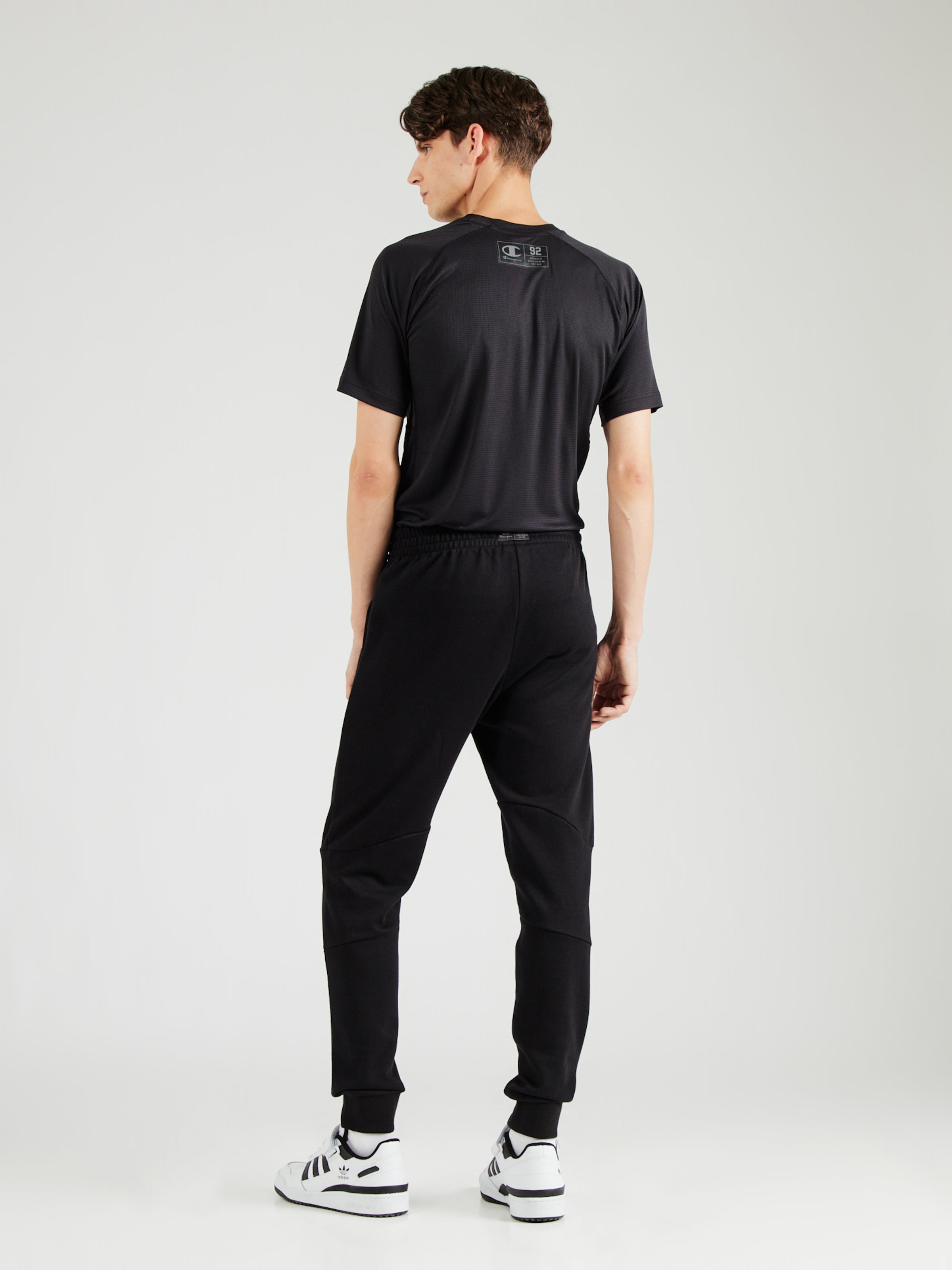 Champion Authentic Athletic Apparel Tapered Workout Pants in Black ABOUT YOU