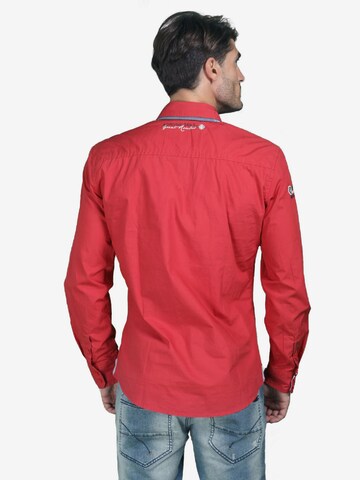 KOROSHI Slim fit Overhemd in Rood