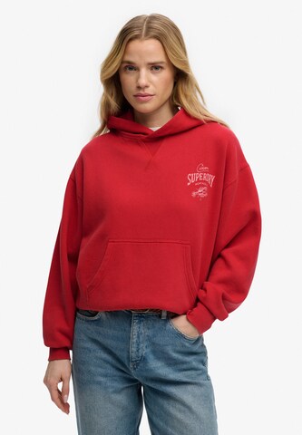 Superdry & Co Sweatshirt 'Heritage Hamptons' in Rood: voorkant