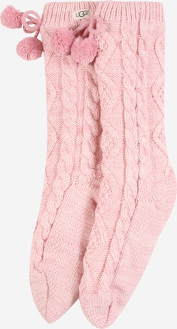 UGG Normální Ponožky – pink: přední strana
