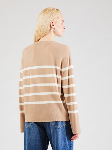 PIECES Knit Cardigan 'PCSIA' in Beige