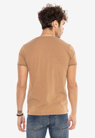 Redbridge T-Shirt 'Torrance' in Braun