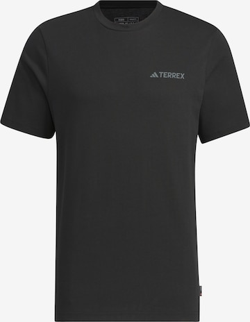 ADIDAS TERREX Functioneel shirt in Zwart: voorkant