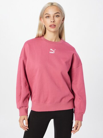 PUMA - Sweatshirt 'Classics' em rosa: frente