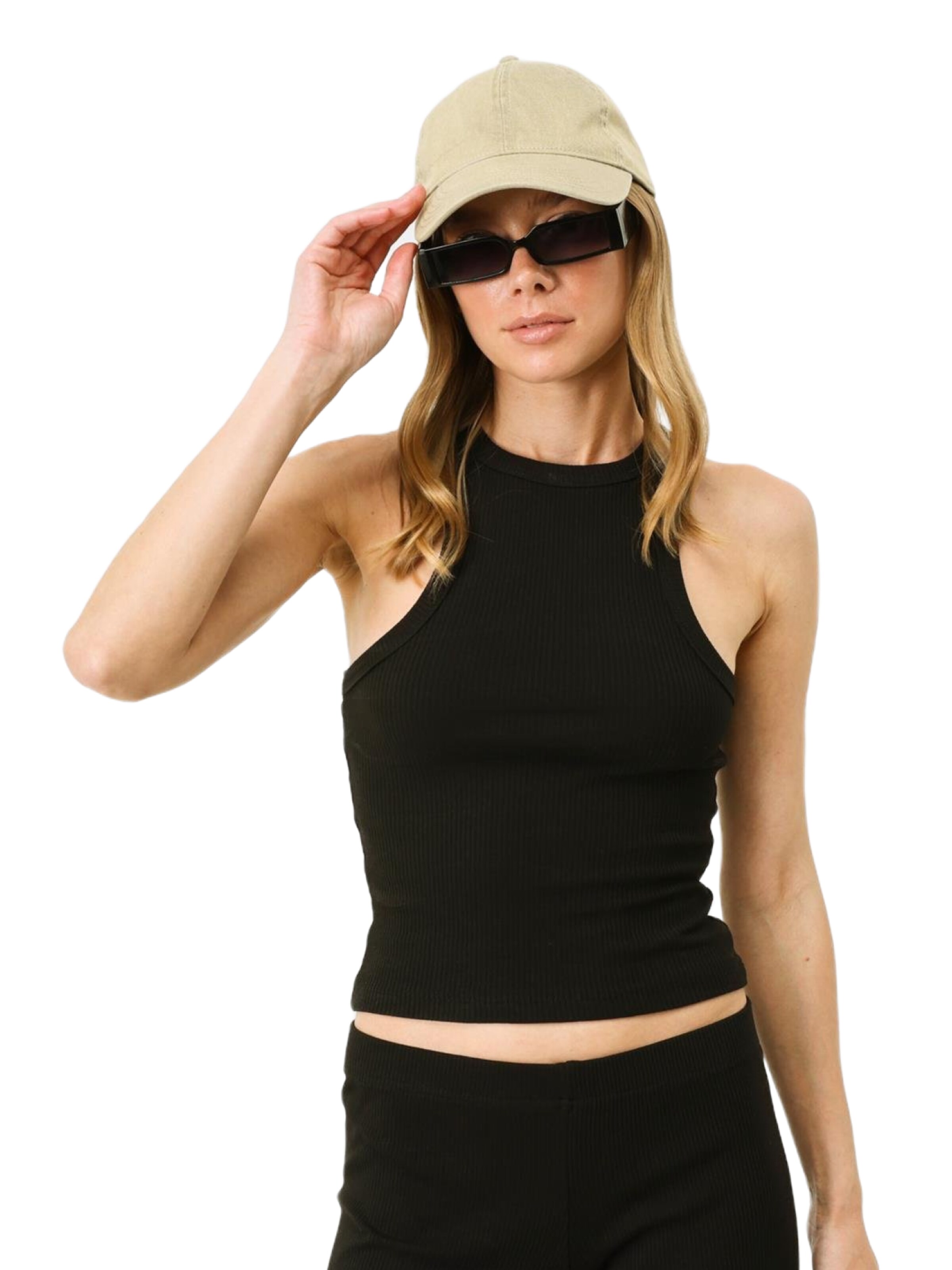 C&City Top in Schwarz: Vorderseite