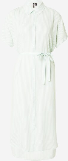 VERO MODA Robe-chemise 'BUMPY' en menthe / blanc, Vue avec produit