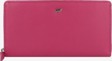 Braun Büffel Wallet in Pink: front