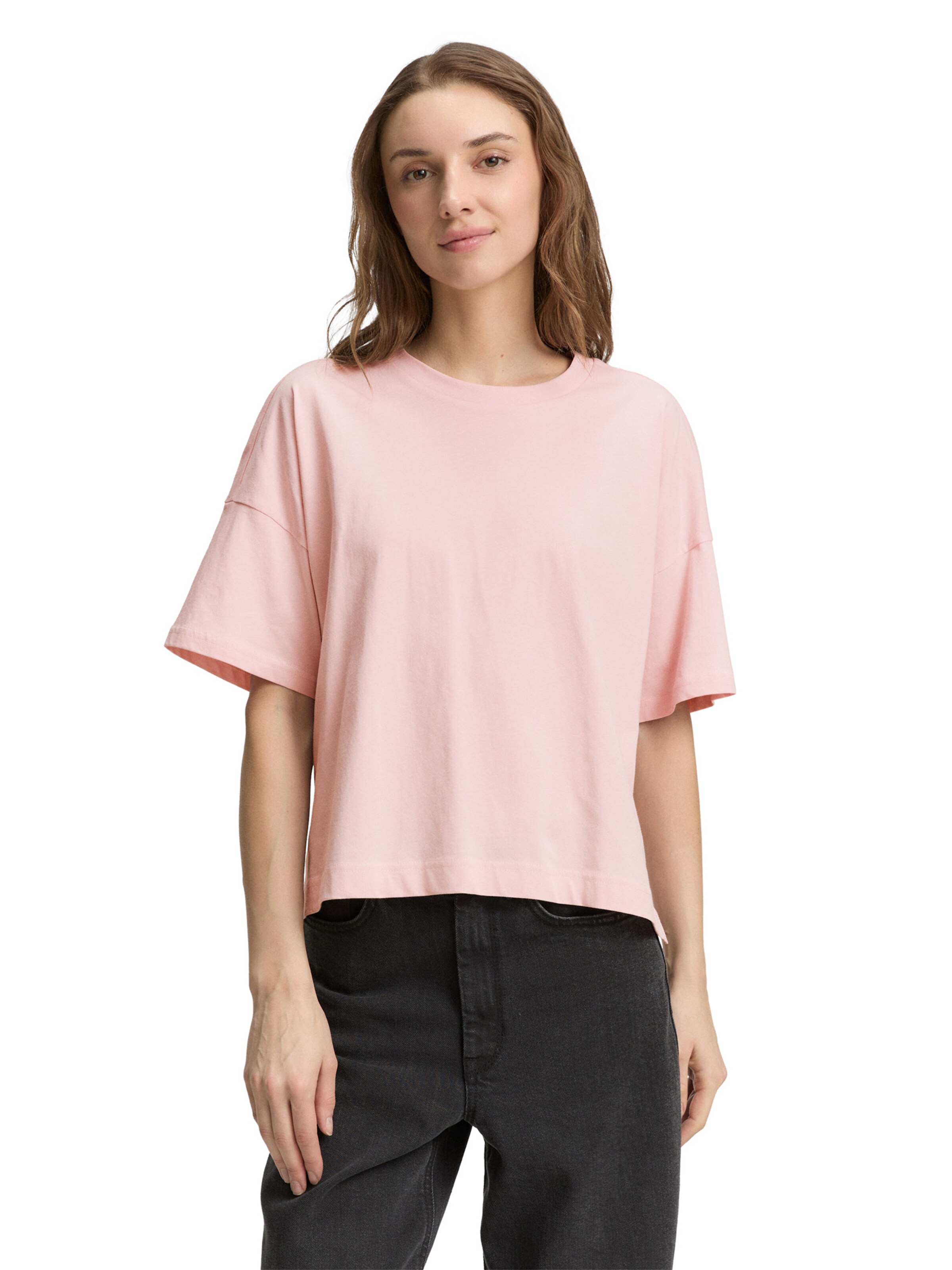 TOM TAILOR DENIM Shirt in Pink: front