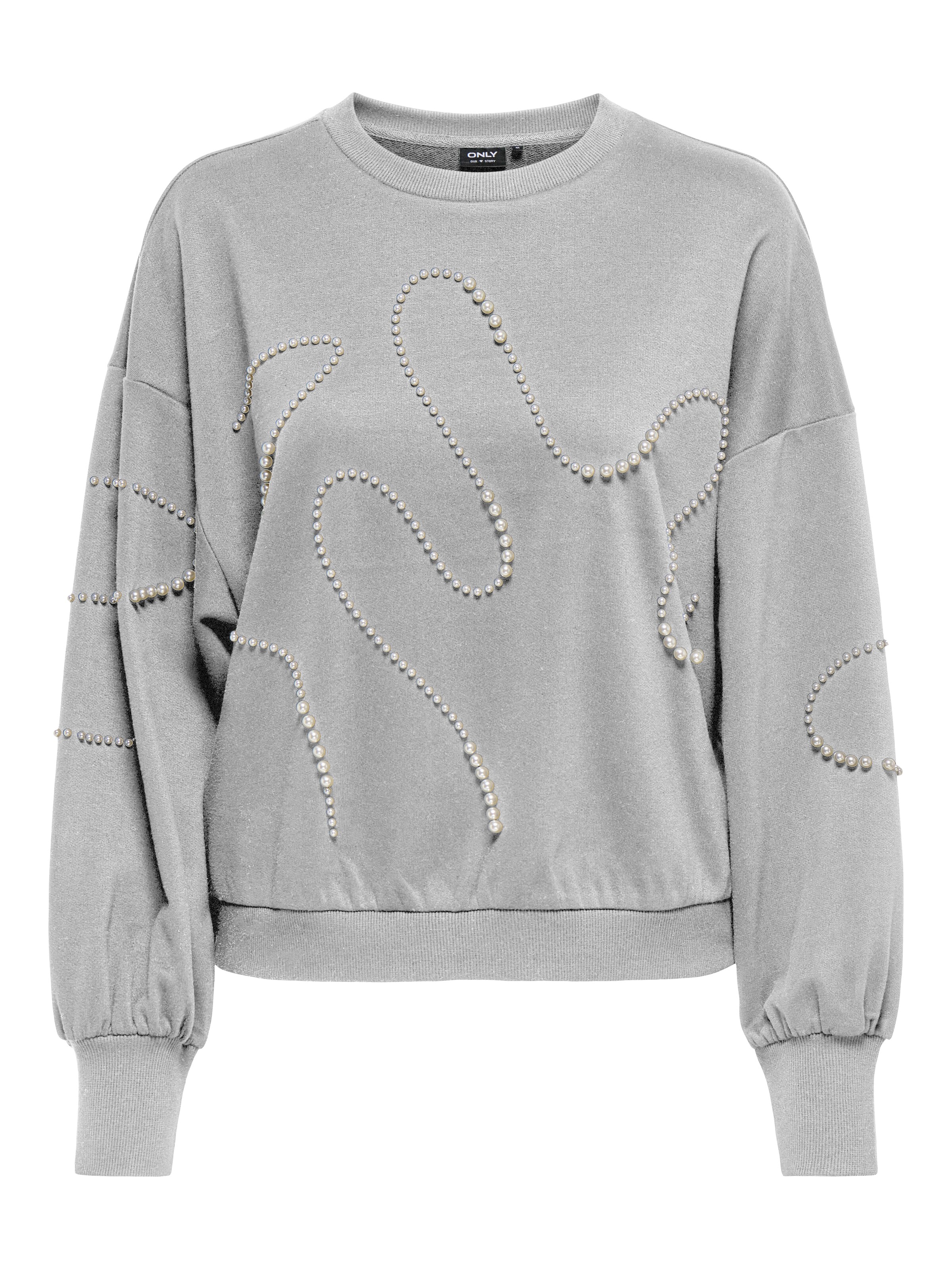 ONLY Sweatshirt in Grau: Vorderseite
