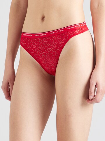 Tommy Hilfiger Underwear Tanga em Vermelho, Preto, Branco