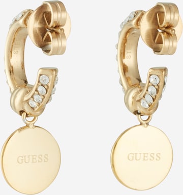 GUESS Ohrringek 'HUGGIES' in Gold