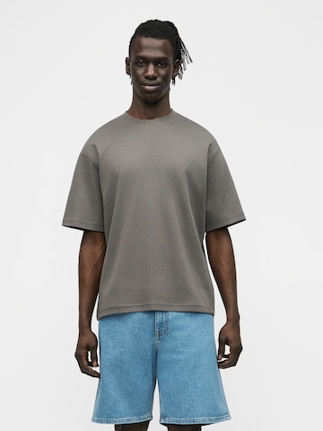 SELECTED Koszulka 'SLHLOSCAR' w kolorze szary: przód