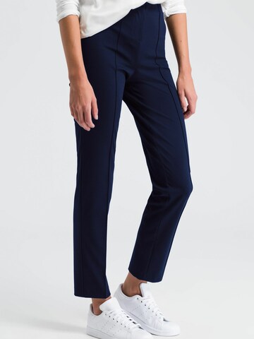 MARC AUREL Regular Pleated Pants in Blue