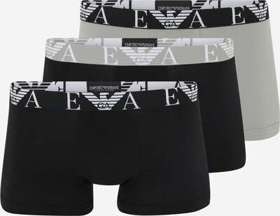 Emporio Armani Boxershorts in de kleur Grijs / Lichtgrijs / Zwart / Wit, Productweergave