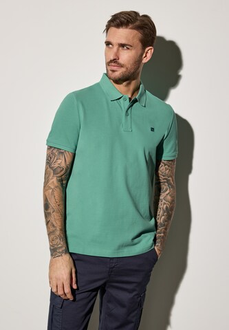 Street One MEN Piquée-Poloshirt in Grün: Vorderseite