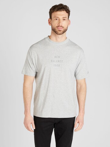 new balance - Camiseta 'Essentials' en gris: frente