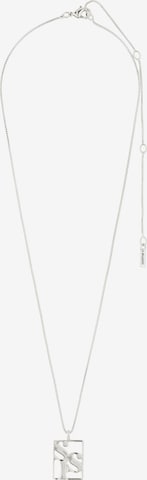 Pilgrim Halsband 'Love Tag' i silver: framsida