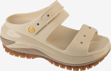 Crocs Mules in Beige: front