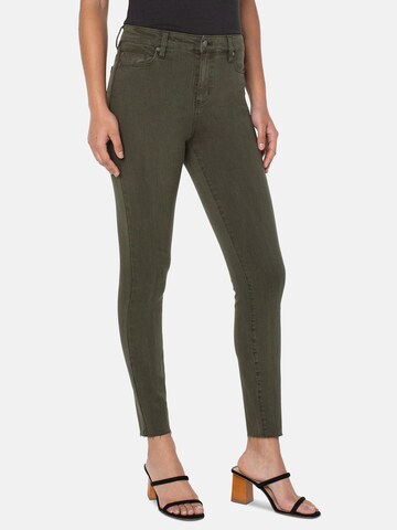 Liverpool Skinny Jeans 'Abby' in Groen: voorkant