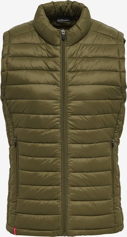 Hummel Bodywarmer in Groen: voorkant